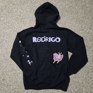 Olivia Rodrigo Sour Tour Official Tour Merch‎ Hoodie Black Double Sided Sz Small